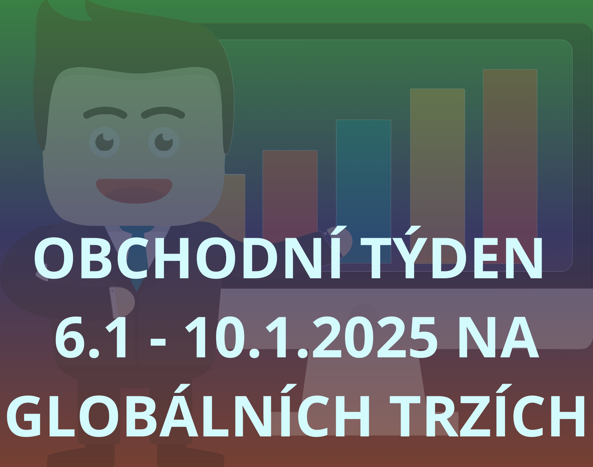 OBCHODNÍ TÝDEN 6-10.1.2025 přinesl celou řadu zajímavých pohybů burzy. Zajímá Vás jakých? Pojďte prozkoumat náš článek.