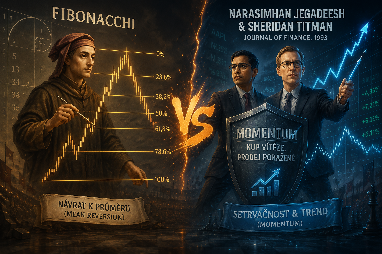 Momentum vs. Fibonacci Souboj dvou filozofií trhu